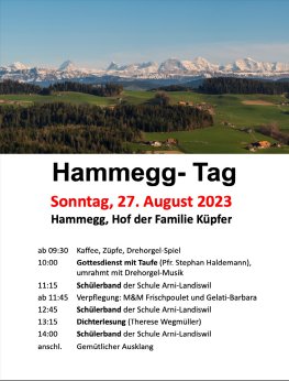 Hammegg-Programm 2023 - Flyer Vorderseite